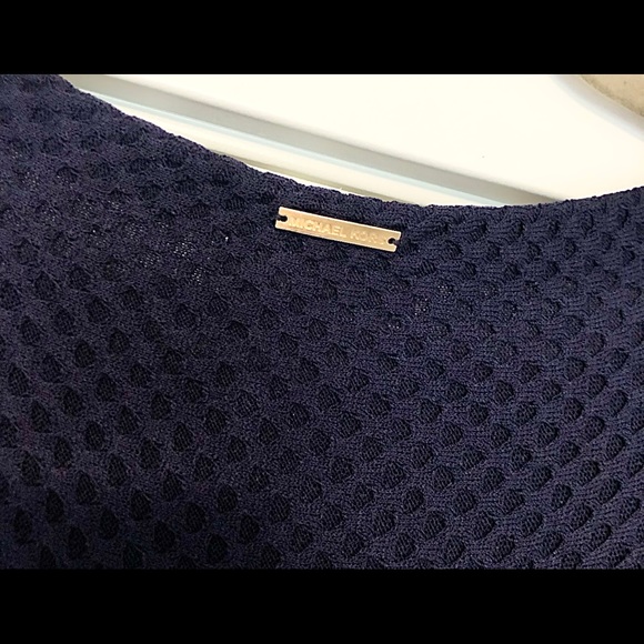 Michael Kors knit blue 1/4 length sleeve dress xs - Picture 6 of 6